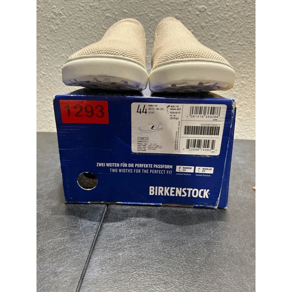Birkenstock Oswego Textile Suede Sandcastle Beige EU 44 US M11 Mens